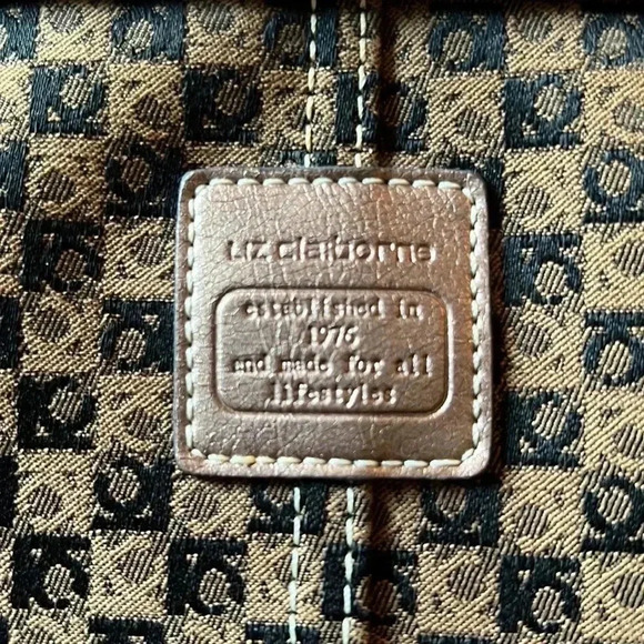 Liz Claiborne Vintage LC Monogram Handbag - Picture 12 of 13